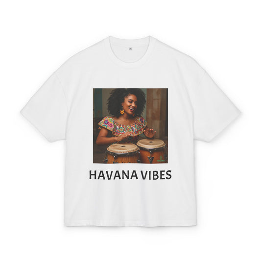 Camiseta Unisex de Algodón Grueso - Wajira Havana Vibes